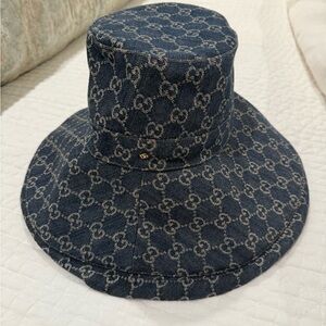 Gucci Blue Denim Bucket Hat